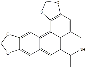 5,6-Dihydro-6-methyl-1,2:9,10-di(methylenedioxy)-4H-dibenz[de,g]isoquinoline Struktur