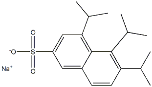 4,5,6-Triisopropyl-2-naphthalenesulfonic acid sodium salt Struktur