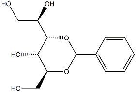 3-O,5-O-Benzylidene-L-glucitol Struktur