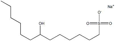 7-Hydroxytridecane-1-sulfonic acid sodium salt Struktur