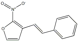 2-Nitro-3-(2-phenylethenyl)furan Struktur