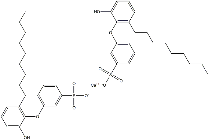 Bis(2'-hydroxy-6'-nonyl[oxybisbenzene]-3-sulfonic acid)calcium salt Struktur