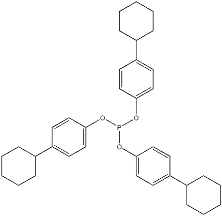 Phosphorous acid tris(4-cyclohexylphenyl) ester Struktur