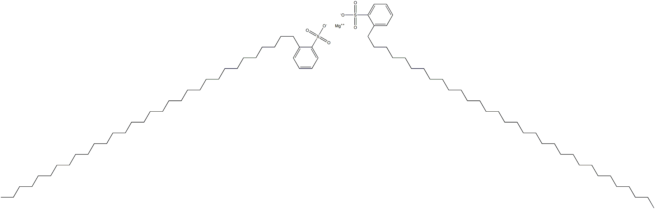 Bis[2-(dotriacontan-1-yl)benzenesulfonic acid]magnesium salt Struktur