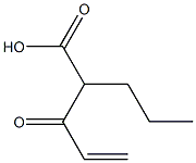 2-Propyl-3-oxo-4-pentenoic acid Struktur