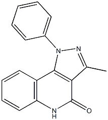 1-Phenyl-3-methyl-4,5-dihydro-1H-pyrazolo[4,3-c]quinoline-4-one Struktur