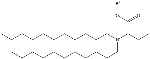 2-(Diundecylamino)butyric acid potassium salt Struktur