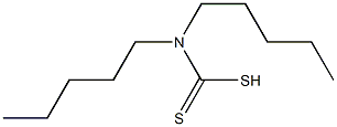 Dipentyldithiocarbamic acid Struktur