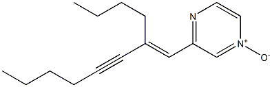 3-[(E)-2-Butyl-1-octen-3-ynyl]-1-pyrazinium-1-olate Struktur