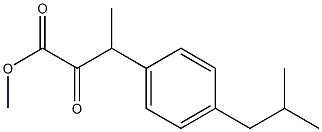 3-(p-Isobutylphenyl)-2-oxobutyric acid methyl ester Struktur