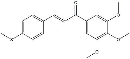 4-(Methylthio)-3',4',5'-trimethoxychalcone Struktur