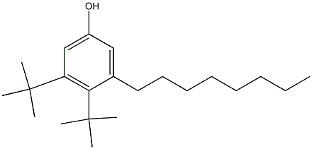 4,5-Di-tert-butyl-3-octylphenol Struktur