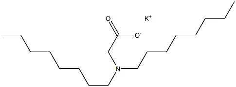 N,N-Dioctylglycine potassium salt Struktur