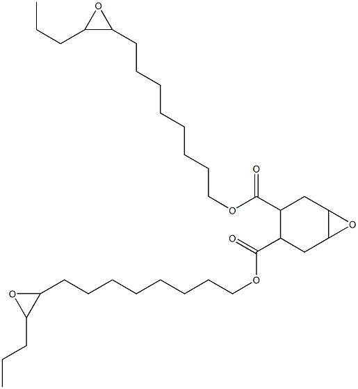 7-Oxabicyclo[4.1.0]heptane-3,4-dicarboxylic acid bis(9,10-epoxytridecan-1-yl) ester Struktur