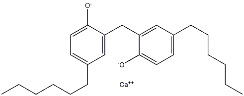 Calcium 2,2'-methylenebis(4-hexylphenoxide) Struktur