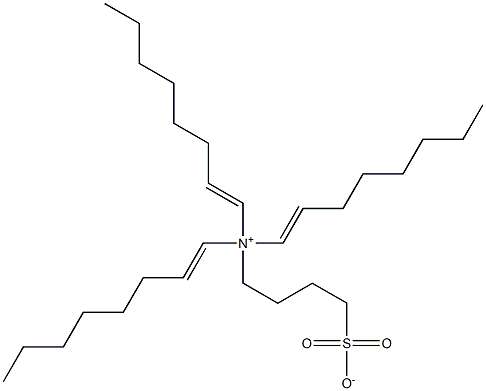 N,N-Di(1-octenyl)-N-(4-sulfonatobutyl)-1-octen-1-aminium Struktur