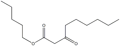 3-Ketopelargonic acid pentyl ester Struktur