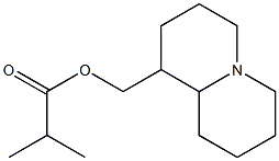 Octahydro-2H-quinolizine-1-methanol isobutyrate Struktur