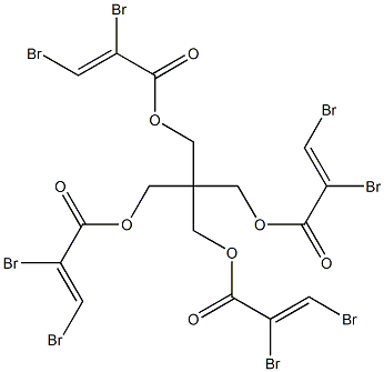 2,2-Bis(hydroxymethyl)-1,3-propanediol tetra(2,3-dibromoacrylate) Struktur