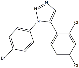 1-(4-Bromophenyl)-5-(2,4-dichlorophenyl)-1H-1,2,3-triazole Struktur