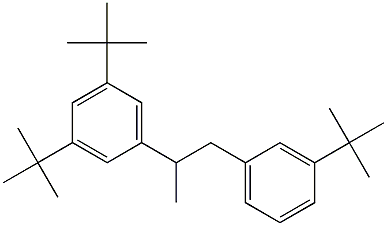 2-(3,5-Di-tert-butylphenyl)-1-(3-tert-butylphenyl)propane Struktur