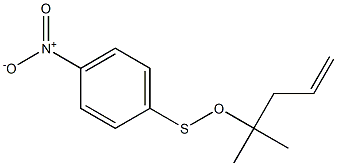 4-NitrobenzeneSulfenic acid (1,1-dimethyl-3-butenyl) ester Struktur