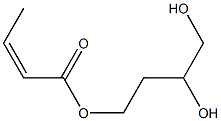 Butane-1,2,4-triol 4-isocrotonate Struktur