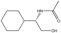 (-)-N-[(S)-1-Cyclohexyl-2-hydroxyethyl]acetamide Struktur