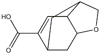 2,3,3a,6,7,7a-Hexahydro-3,6-methanobenzofuran-5-carboxylic acid Struktur