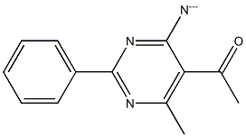 5-Acetyl-2-phenyl-6-methylpyrimidin-4-amine anion Struktur