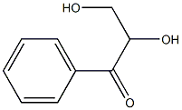 1-Phenyl-2,3-dihydroxy-1-propanone Struktur