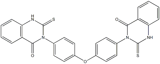 3,3'-[Oxybis(4,1-phenylene)]bis[1,2-dihydro-2-thioxoquinazolin-4(3H)-one] Struktur