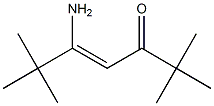 (Z)-5-Amino-2,2,6,6-tetramethyl-4-hepten-3-one Struktur