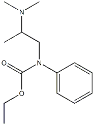 N-[2-(Dimethylamino)propyl]-N-phenylcarbamic acid ethyl ester Struktur