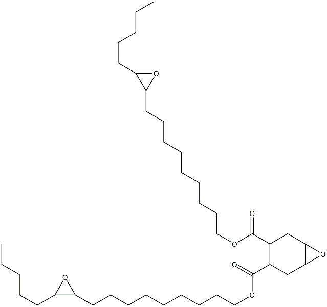 7-Oxabicyclo[4.1.0]heptane-3,4-dicarboxylic acid bis(10,11-epoxyhexadecan-1-yl) ester Struktur