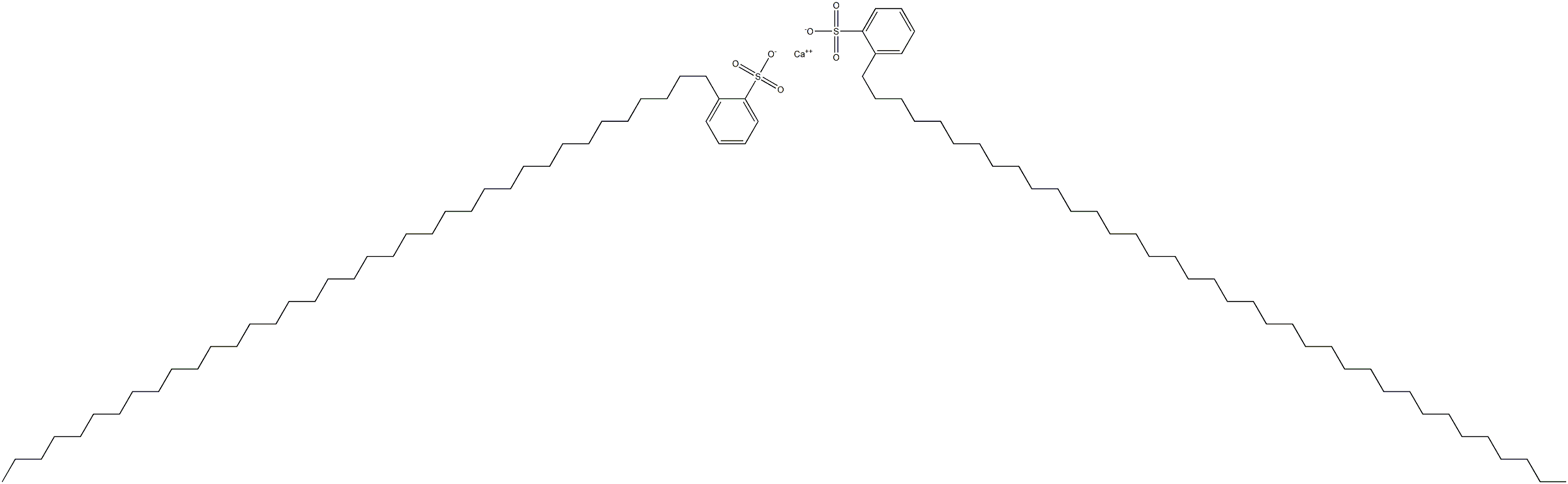 Bis[2-(heptatriacontan-1-yl)benzenesulfonic acid]calcium salt Struktur