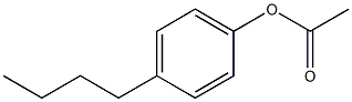 Acetic acid 4-butylphenyl ester Struktur