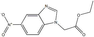 5-Nitro-1H-benzimidazole-1-acetic acid ethyl ester Struktur