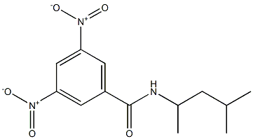 N-(1,3-Dimethylbutyl)-3,5-dinitrobenzamide Struktur