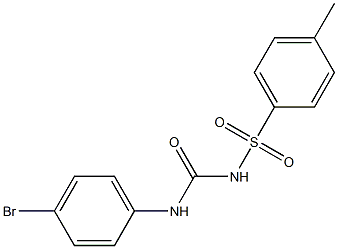 1-[4-Bromophenyl]-3-(4-methylphenylsulfonyl)urea Struktur