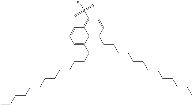 4,5-Ditridecyl-1-naphthalenesulfonic acid Struktur