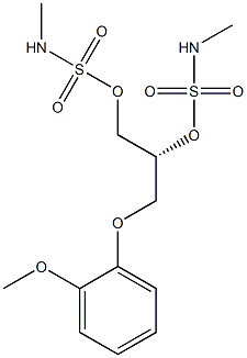 Bis(methylsulfamic acid)[R,(+)]-3-(2-methoxyphenoxy)-1,2-propanediyl ester Struktur