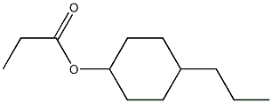 Propionic acid 4-propylcyclohexyl ester Struktur