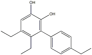 4,5-Diethyl-3-(4-ethylphenyl)benzene-1,2-diol Struktur