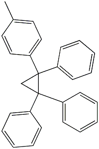 1-(4-Methylphenyl)-1,2,2-triphenylcyclopropane Struktur