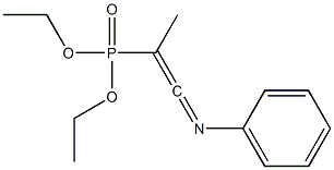 1-(Diethoxyphosphinyl)-1-methyl-N-phenylketenimine Struktur