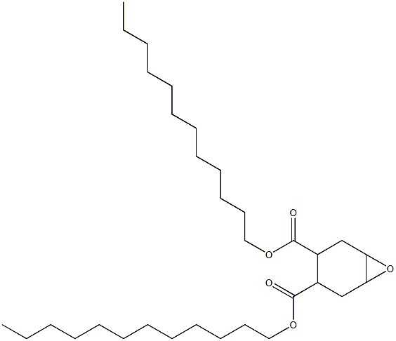 7-Oxabicyclo[4.1.0]heptane-3,4-dicarboxylic acid didodecyl ester Struktur