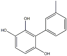 3-(3-Methylphenyl)benzene-1,2,4-triol Struktur