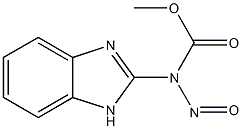 N-Nitroso-1H-benzimidazole-2-carbamic acid methyl ester Struktur