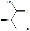 [S,(-)]-3-Bromo-2-methylpropionic acid Struktur